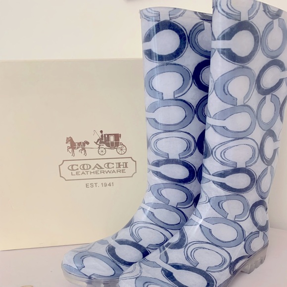 Brand New Coach Rainboots